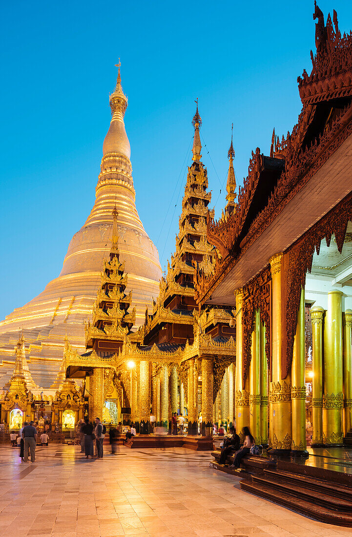 Shwedagon Pagode, Yangon (Rangoon), Myanmar (Burma), Asien