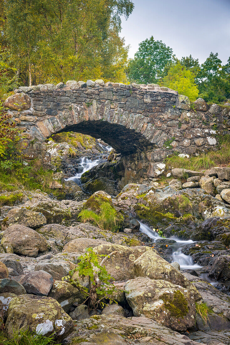 Ashness Bridge, Lake District National Park, Cumbria, England, United Kingdom, Europe