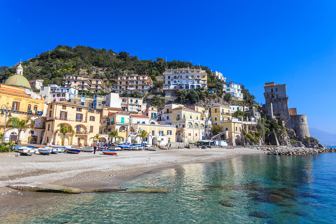 Cetara, picturesque and unpretentious fishing village, Amalfi Coast, UNESCO World Heritage Site, Campania, Italy, Europe