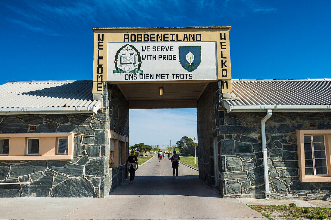 Eintritt in die Robben-Insel, UNESCO-Weltkulturerbe, Südafrika, Afrika