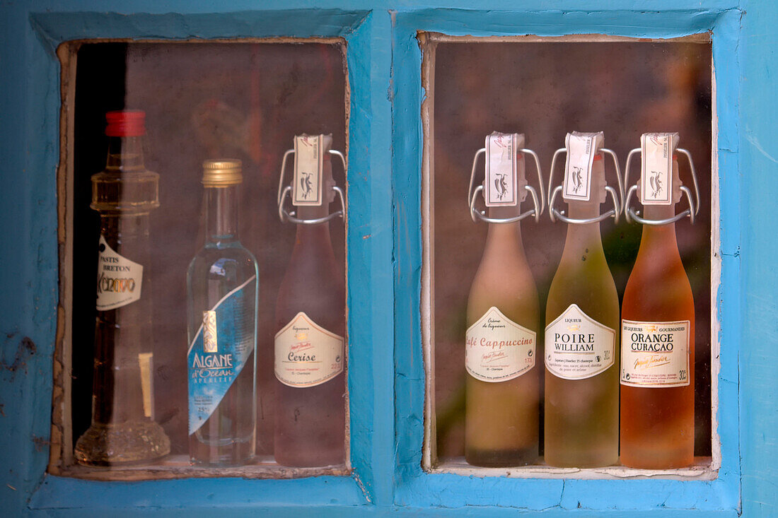 Brittany, France, Brittany bottles of liquor