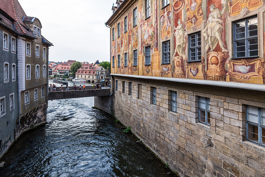 Bamberg, Bayern, Deutschland, Europa, Die typischen Häuser im Bamberg