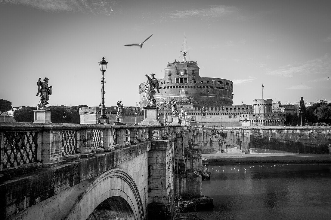 Rom, Lazio, Italien, Mausoleum von Hadrian, Castel Sant'Angelo