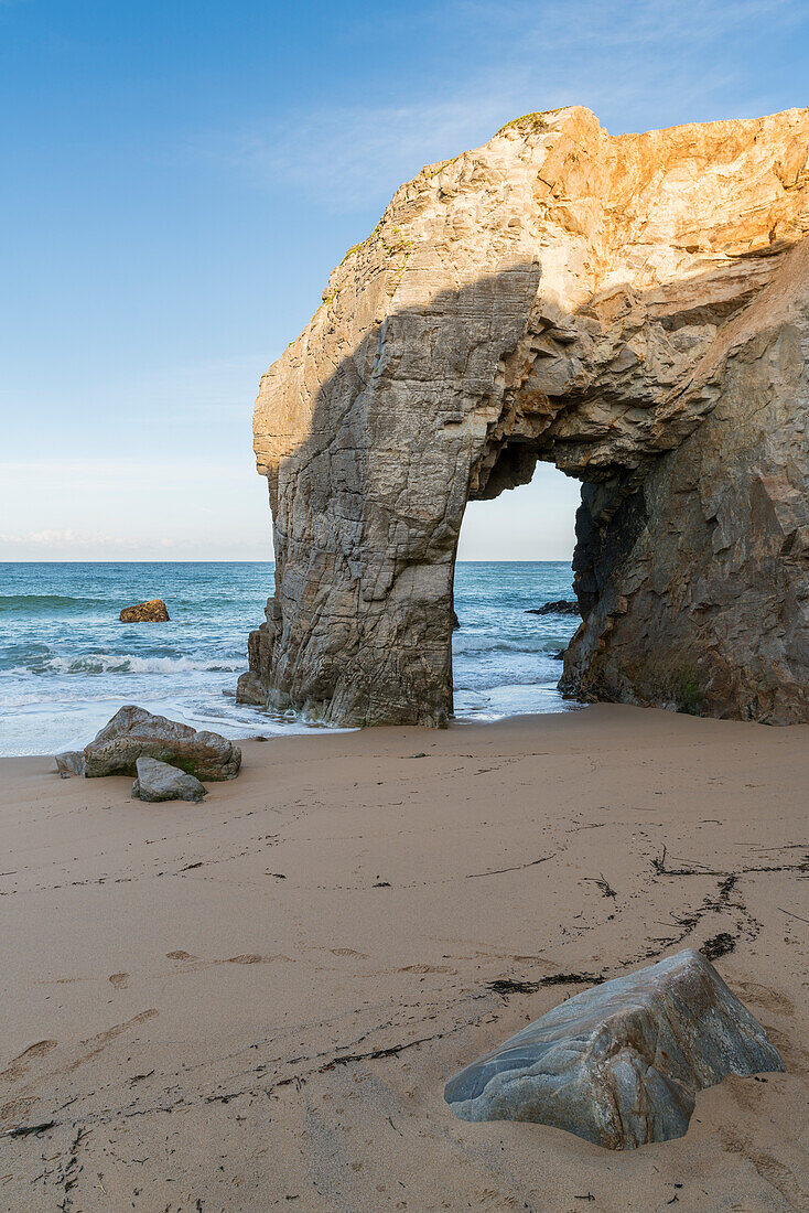 Port Blanc arch, Quiberon peninsula, Morbihan, Brittany, France