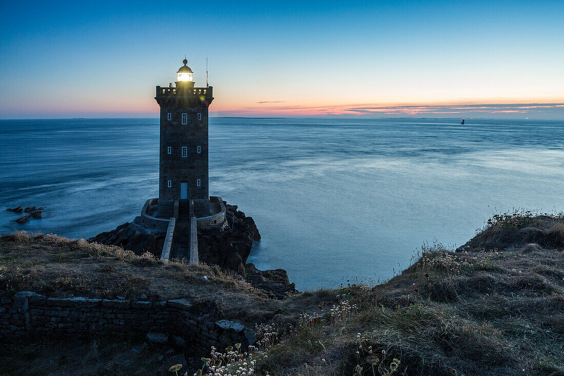 Kermorvan Leuchtturm, Le Conquet, Finistère, Bretagne, Frankreich