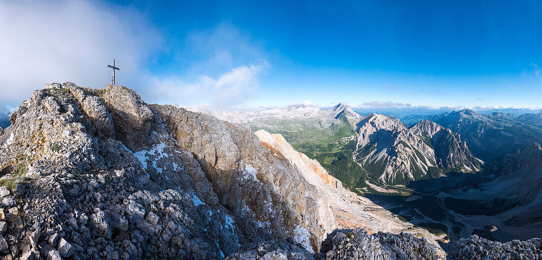 Fanes, Dolomiten, Südtirol, Italien, Der Gipfel des Col Becchei