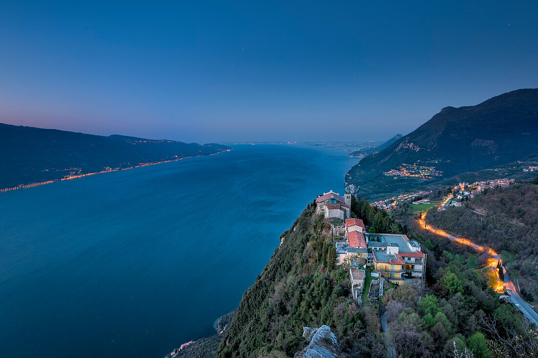 Tignale, Lake Garda, Brescia province, Lombardy, Italy, The Montecastello Sanctuary