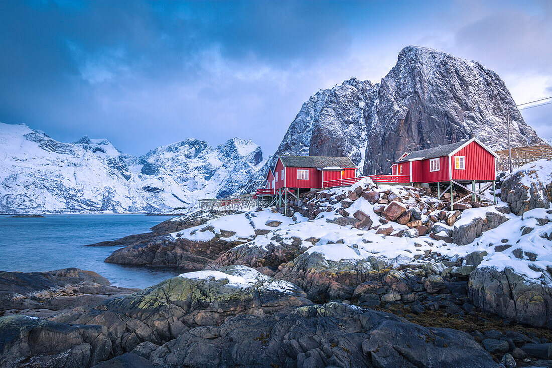 Beautiful and iconic Hamnoy village, Lofoten Islands, Norway