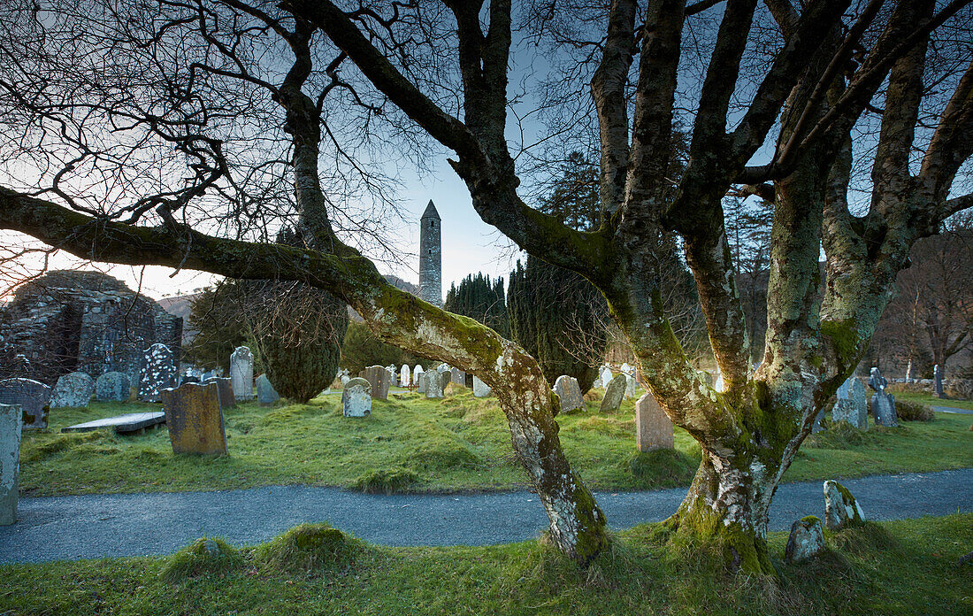 Ruins of Glendalough Monastic Site, near Derrybawn, Co Wicklow, Ireland