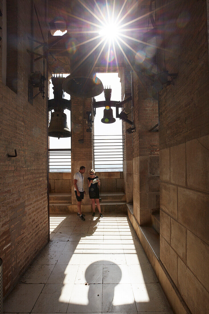 Inside bell Tower of giralda,  Seville, andalusia, Europe
