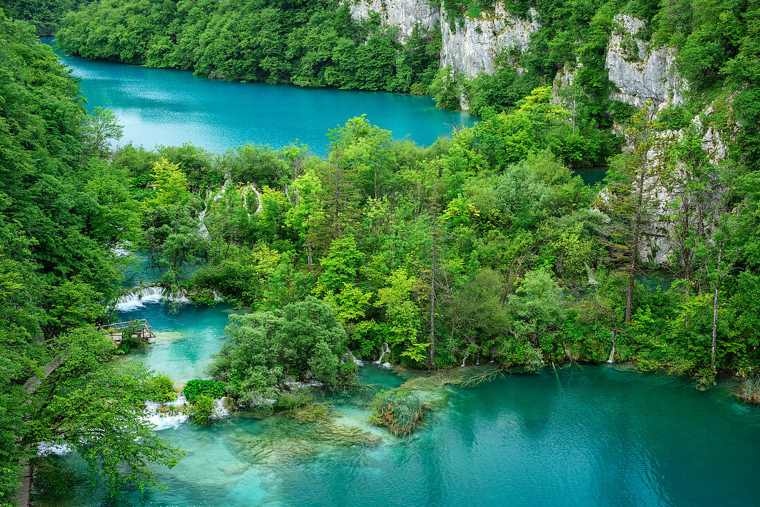 Seen von Plitvitz, Plitvitzer Seen, Nationalpark Plitvitzer Seen, Plitvice, UNESCO Weltnaturerbe Nationalpark Plitvitzer Seen, Kroatien