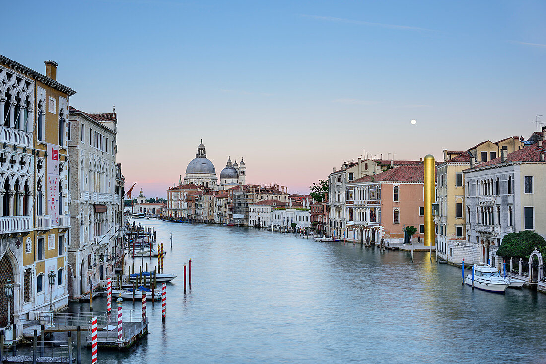 Canale Grande mit Santa Maria della Salute, Venedig, UNESCO Weltkulturerbe Venedig, Venetien, Italien
