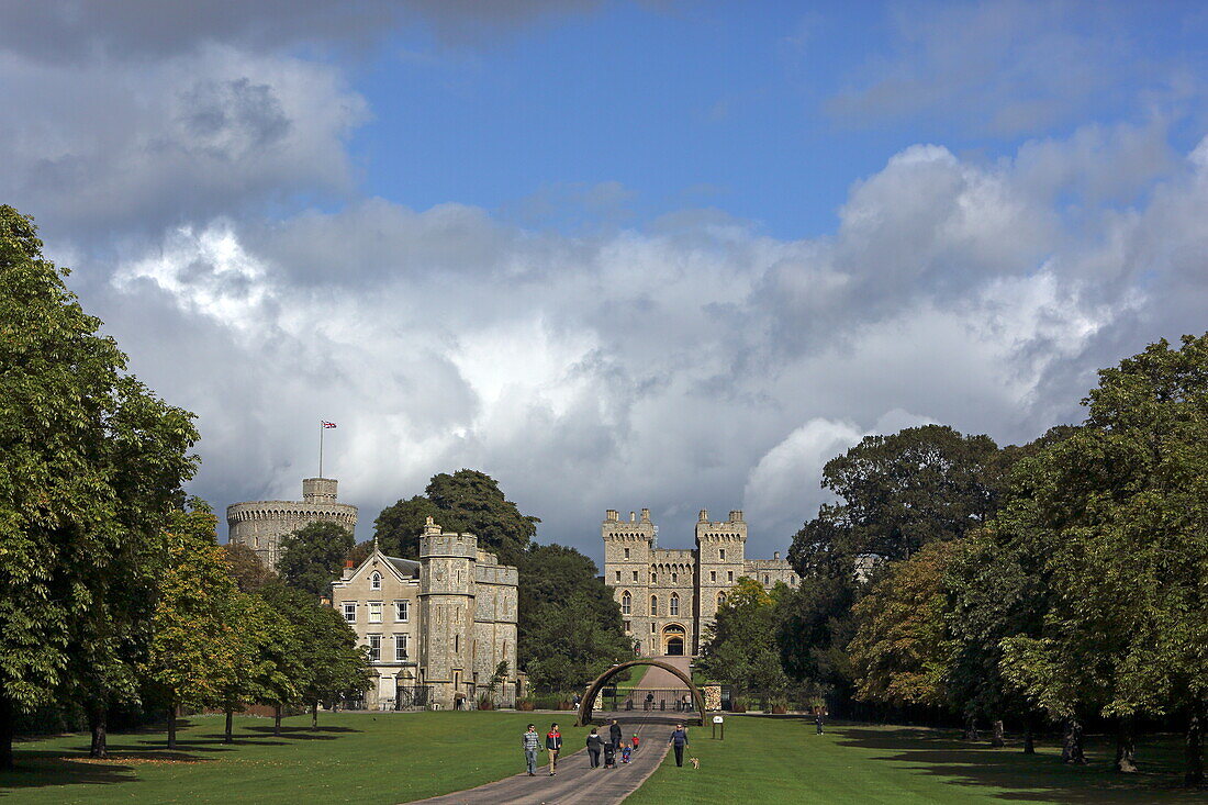 The Long Walk, Windsor Great Park, Windsor Castle, Berkshire, England
