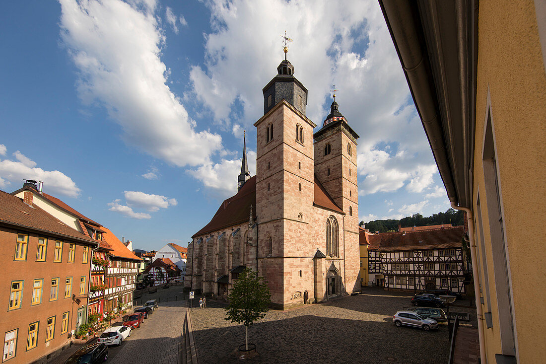 Die Stadtkirche Sankt Georg, Schmalkalden, Thüringen, Deutschland, Europa