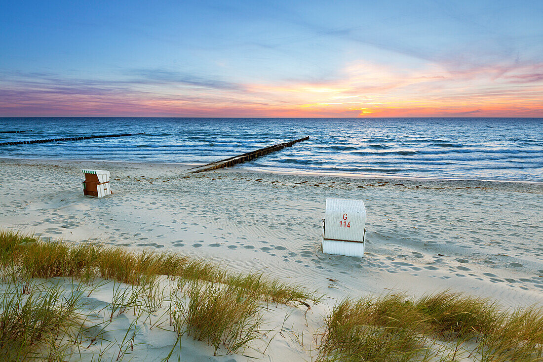 Beach near Ahrenshoop,  Baltic Sea, Mecklenburg-West Pomerania, Germany