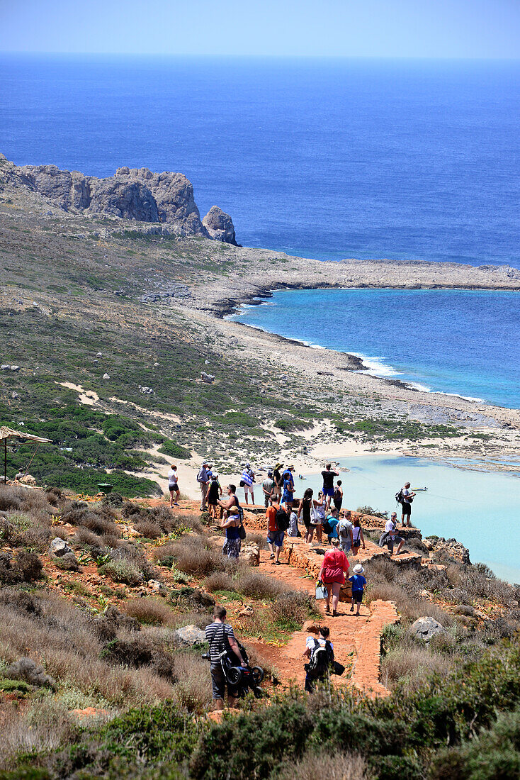 at the beach of Balos, westcoast, Crete, Greece