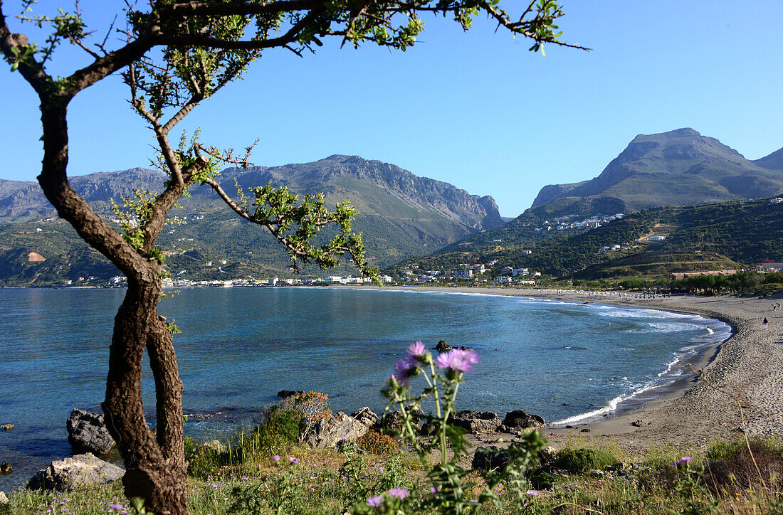 Beach of Plakias, southwest coast, Crete, Greece