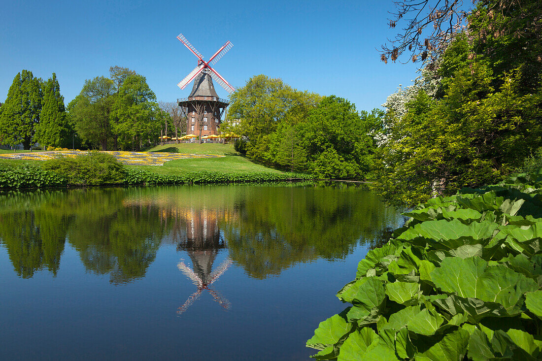Windmill at the Wallanlagen, Bremen Germany