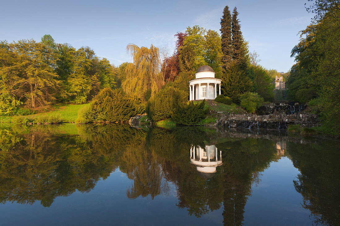 Jussow-Tempel at the fountain, Bergpark Wilhelmshöhe, Kassel, Hesse, Germany