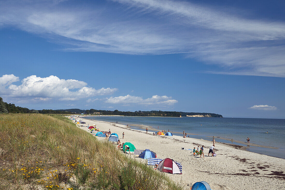 Beach at Goehren, Moenchgut, Ruegen, Baltic Sea, Mecklenburg-Vorpommern, Germany