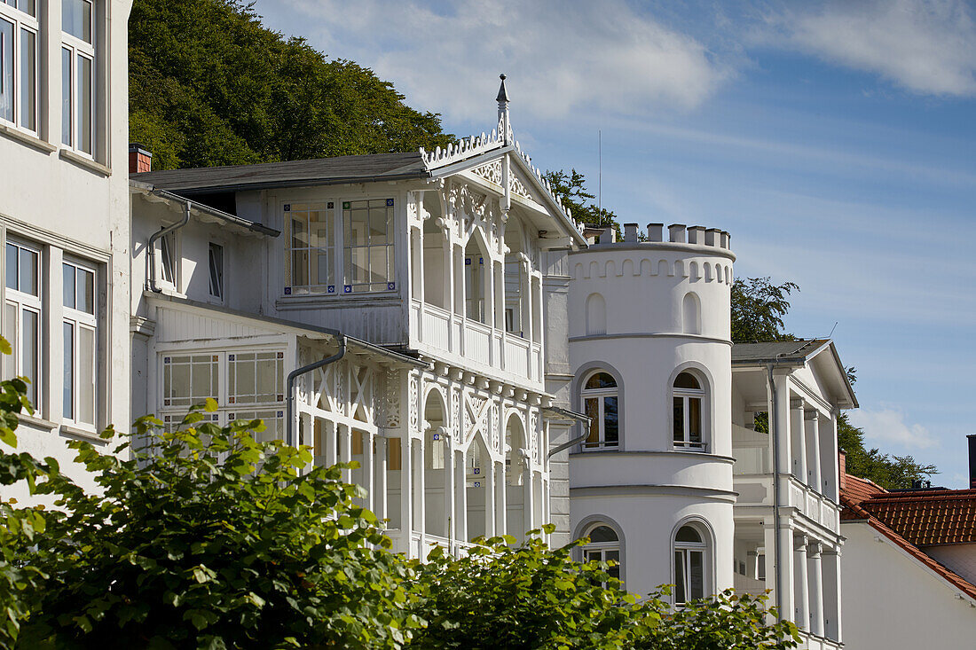 Spa architecture in the Baltic Sea resort Sellin, Ruegen, Mecklenburg Vorpommern, Detschland