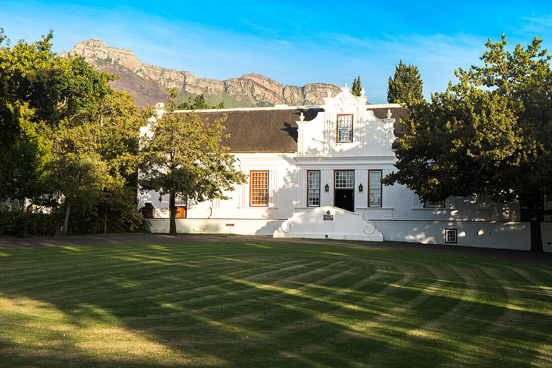 Haupthaus, Lanzerac Weingut, gegründet 1830, in der Nähe von Franschoek, Westkap, Südafrika, Afrika