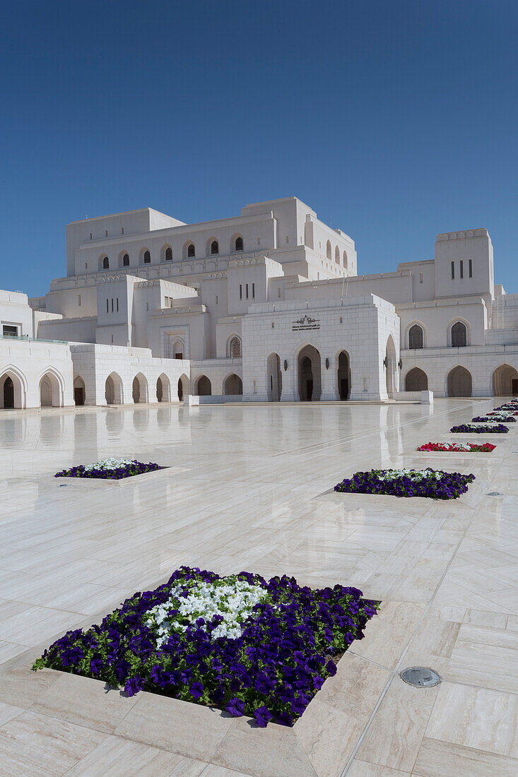 External view of Muscat Opera House, Muscat, Oman, Middle East