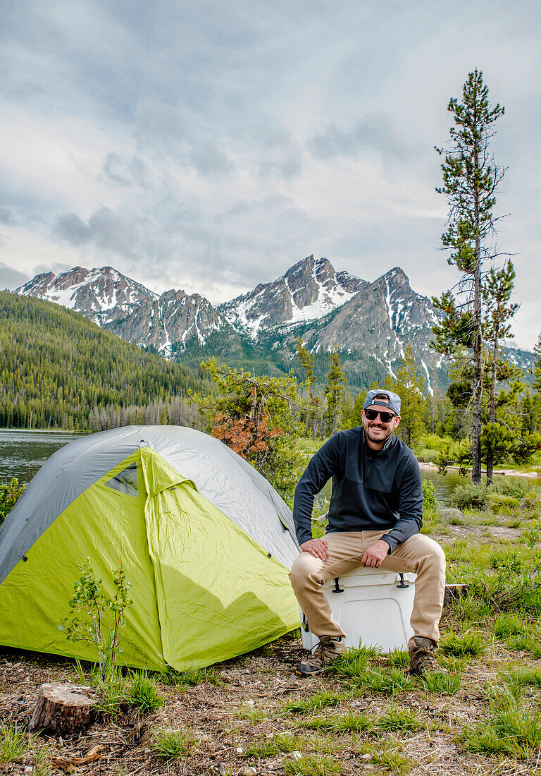 Jason poses at Lake Stanley