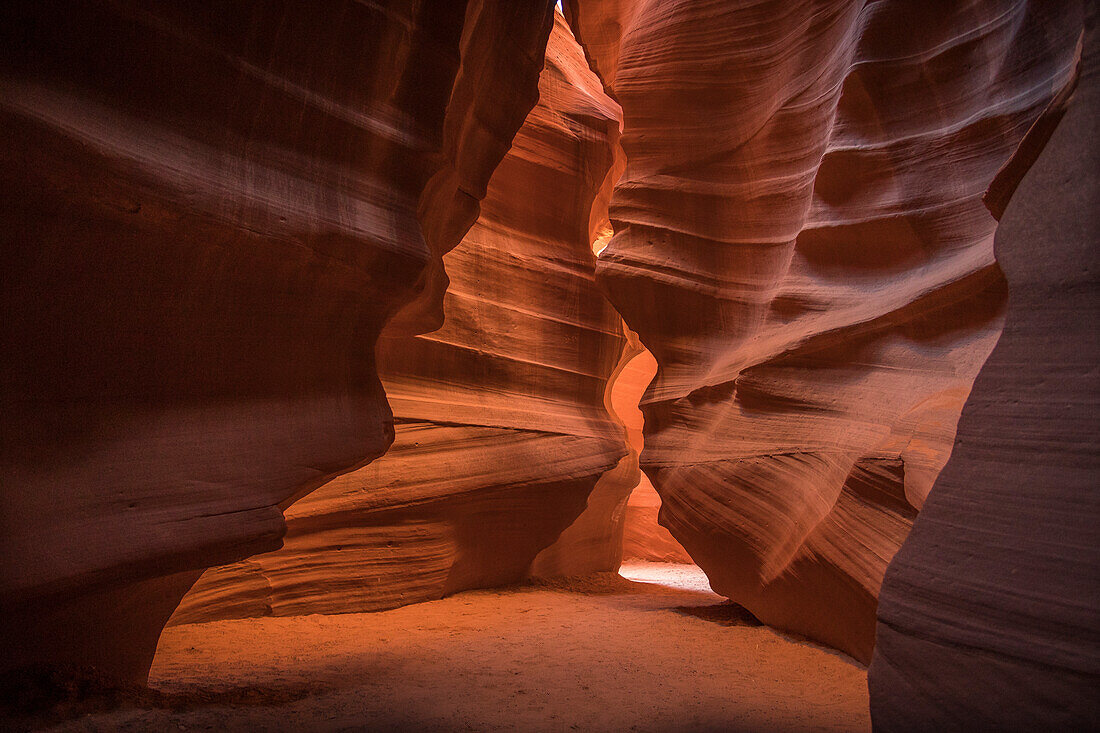 Sandstone Formations In The Slot Canyons, Arizona, Usa