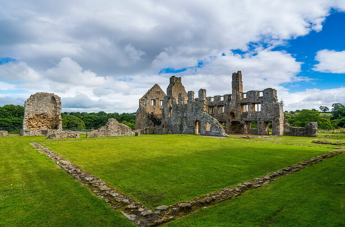 'Ruins of a castle; Yorkshire, England'