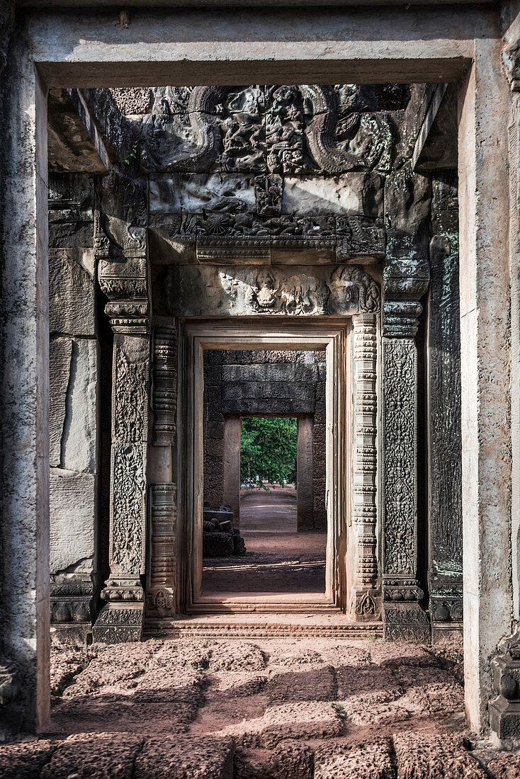 'Banteay Samre Tempel, ein Hindu-Tempel im Angkor Wat-Stil; Siem Reap, Kambodscha'