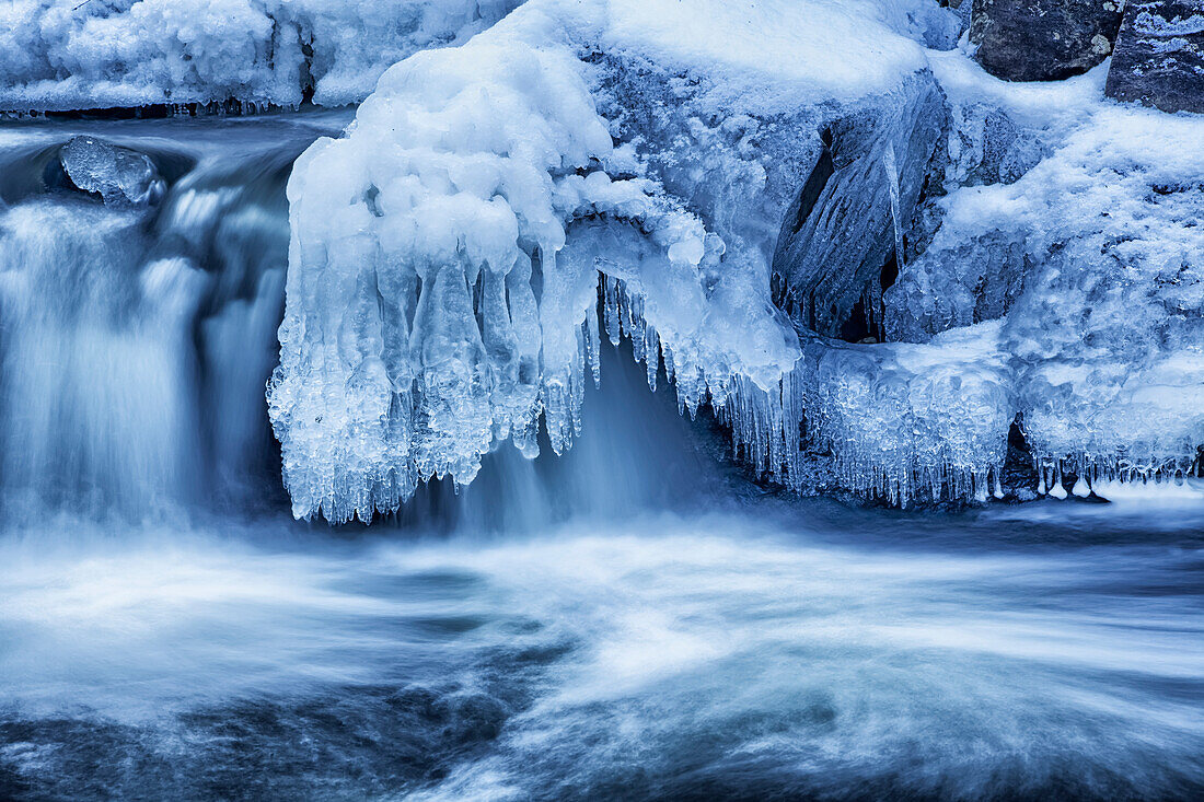 'Winter cascades; Enfield, Nova Scotia, Canada'