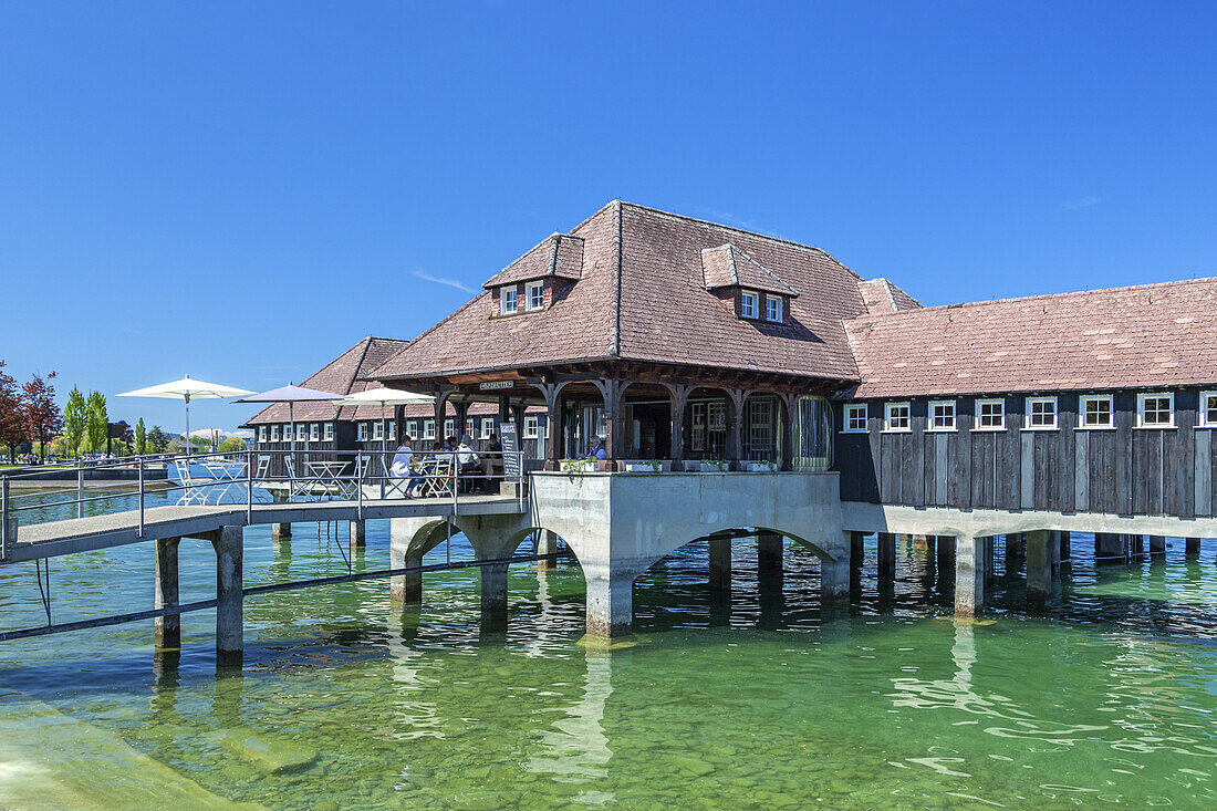 Bathing house in Rorschach in Lake Constance, Swiss Canton of St. Gallen, Eastern Switzerland, Switzerland, Europe