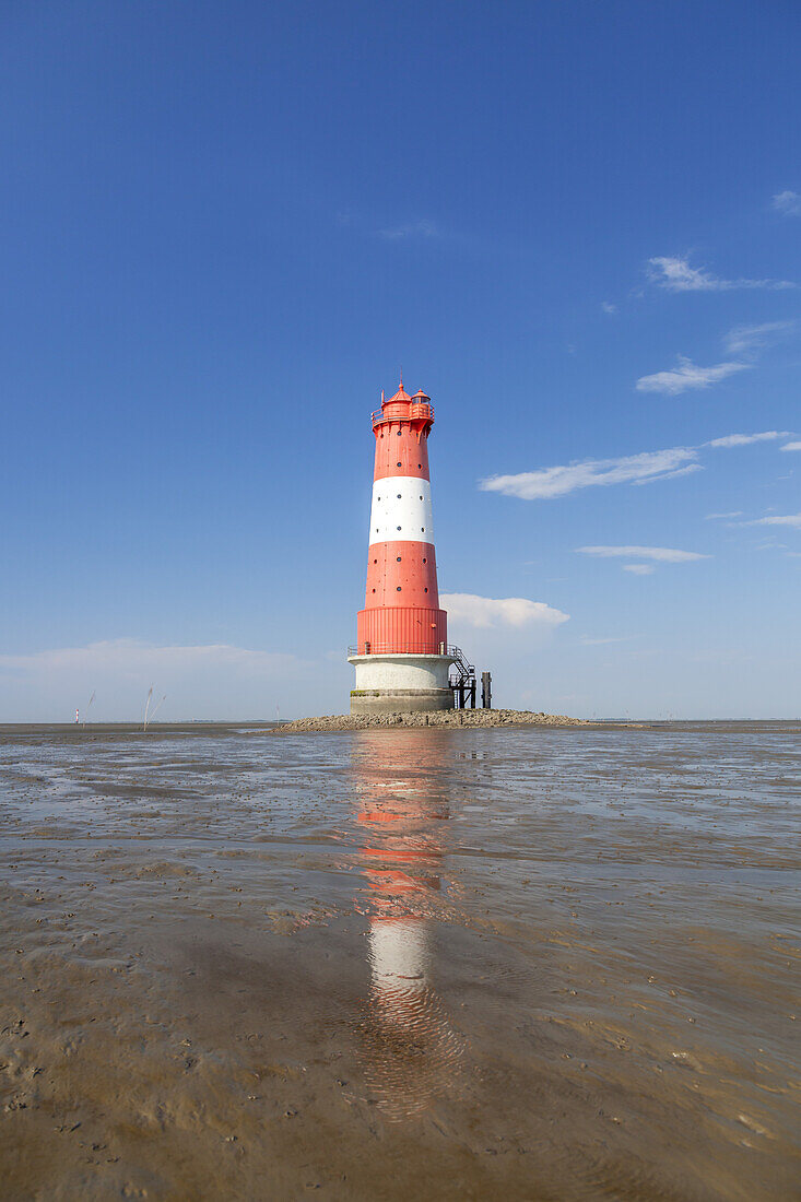 Lighthouse Arngast in the Jade Bay in the National Park Wadden Sea of Lower saxony, Dangast, Varel, East Frisia, Friesland, Lower Saxony, Northern Germany, Germany, Europe