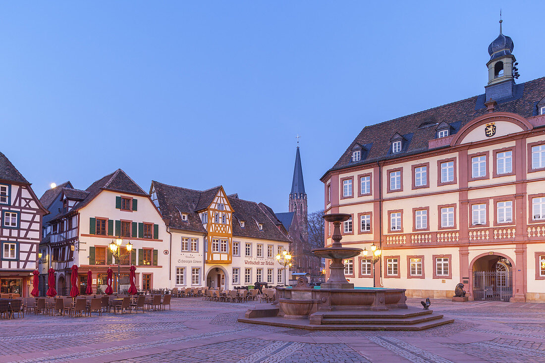 Altstadt in Neustadt an der Weinstraße, Deutsche Weinstraße, Pfälzer Wald, Pfalz, Rheinland-Pfalz, Deutschland, Europa