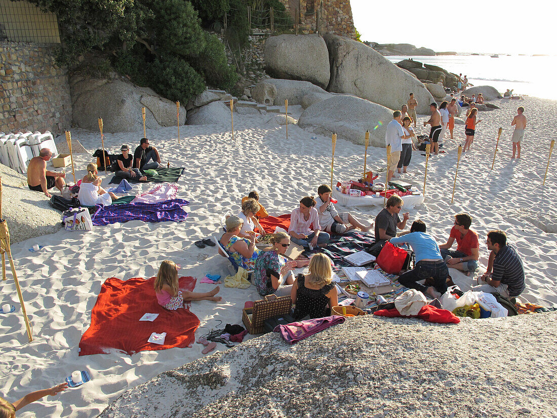 Christmas celebration, Clifton beach, Cape Town, South Africa