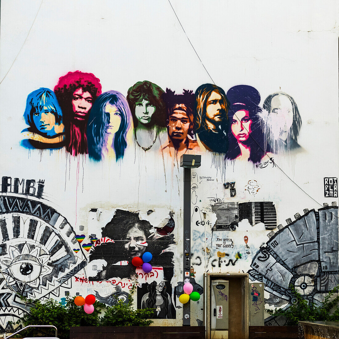 'Tel Aviv Chic - Erforschung von Graffiti in Florentine; Tel Aviv-Yafo, Bezirk Tel Aviv, Israel'