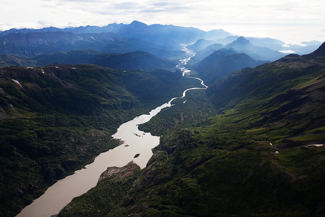 Wosnesenski See in den Kenai Bergen, Kachemak Bay State Park, Alaska, Vereinigte Staaten von Amerika