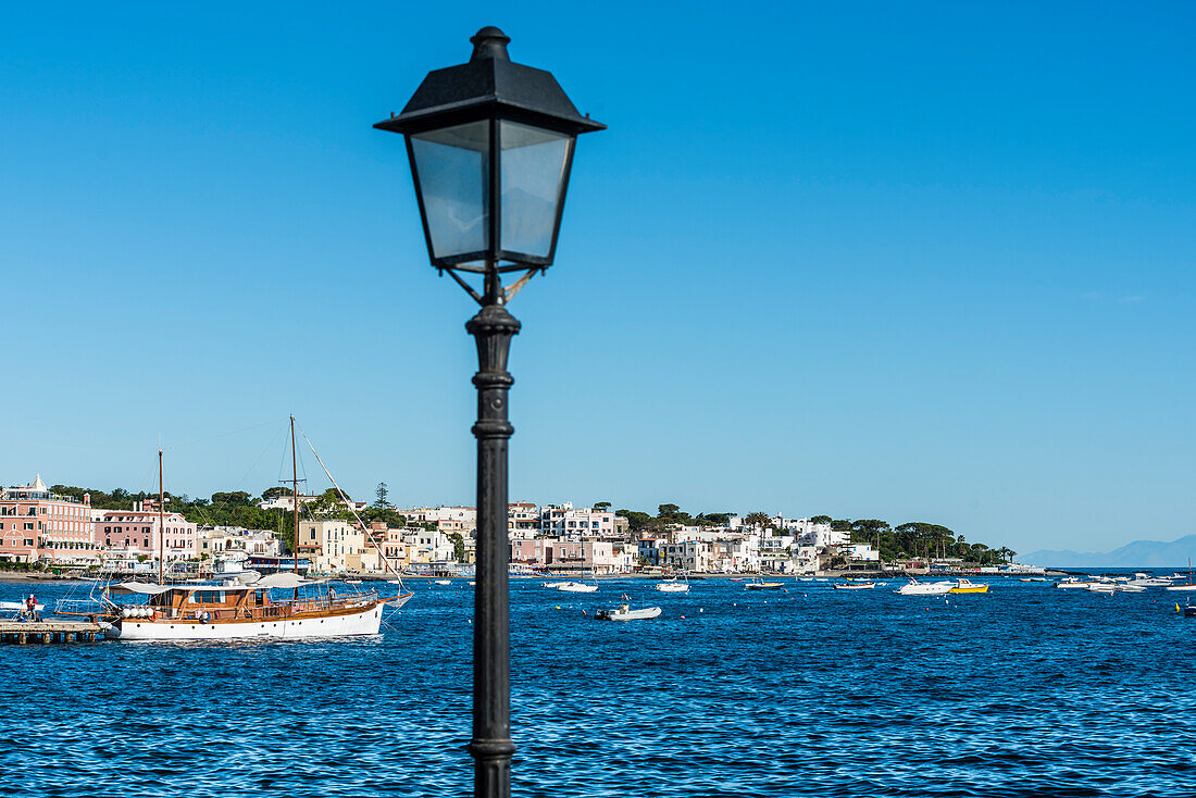 View at Ischia Ponte in the east of the island, Ischia, the Gulf of Naples, Campania, Italy