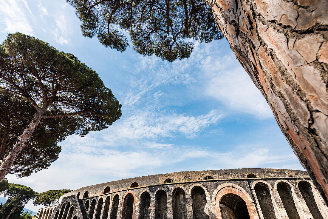 Die Arena der antiken Stadt, Pompeji, Golf von Neapel, Kampanien, Italien