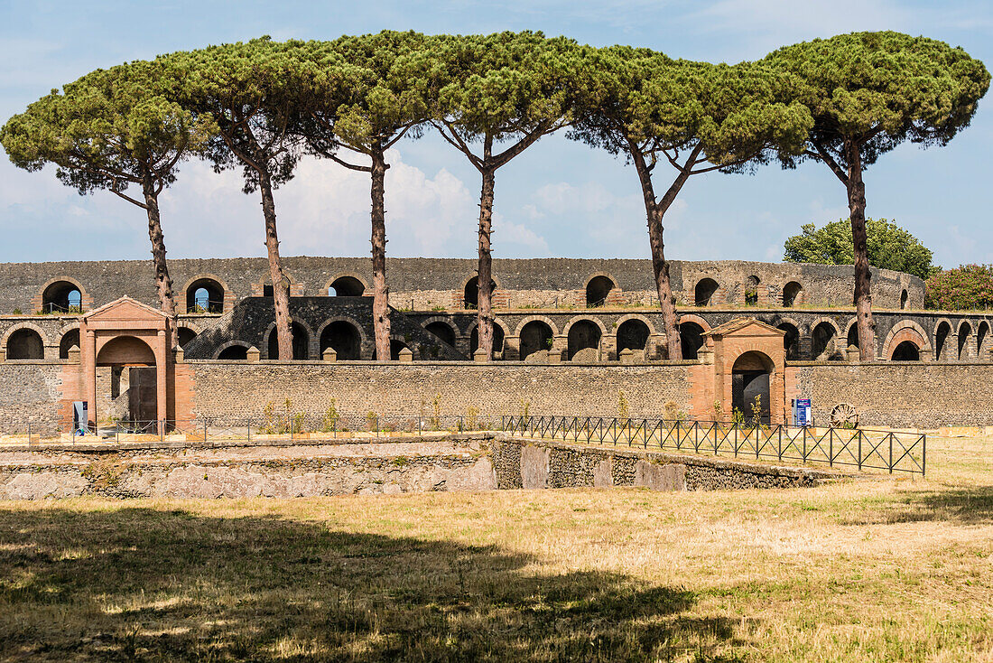 Die Arena der antiken Stadt, Pompeji, Golf von Neapel, Kampanien, Italien