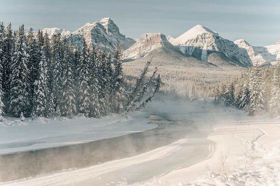 The Morant´s Curve, Banff Town, Bow Valley, Banff National Park, Alberta, canada, north america