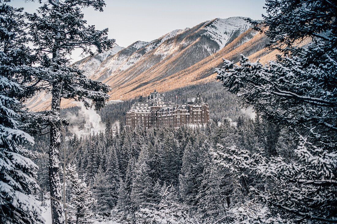 The Fairmont Banff Springs Hotel, Banff Town, Bow Valley, Banff National Park, Alberta, Canada, north america