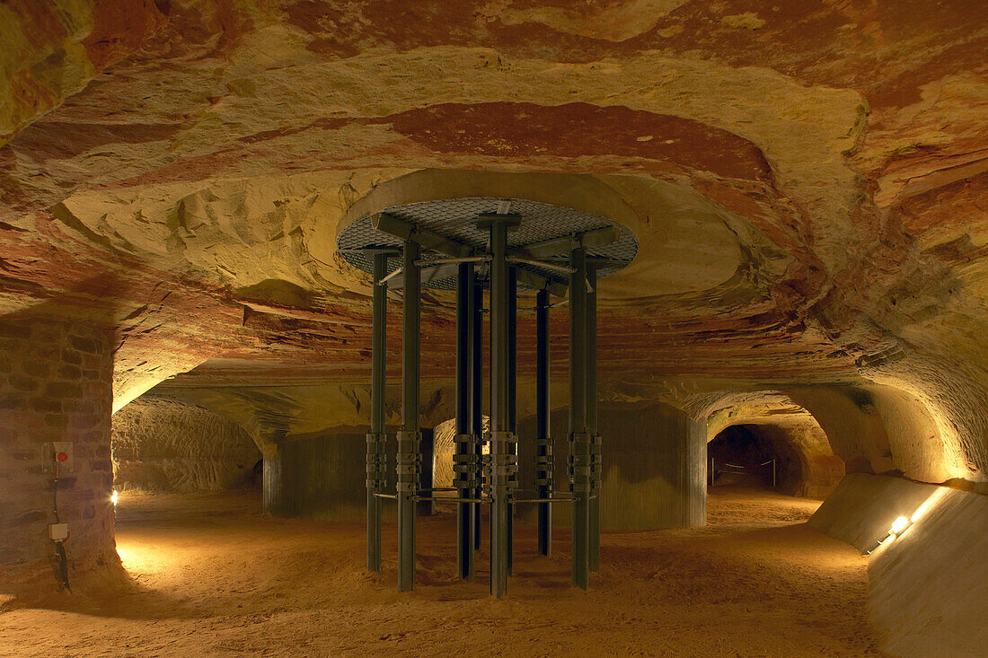 Schloßberg caves at Homburg , Saarland , Germany , Europe