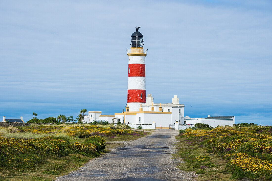 Point of Ayre Lighthouse, Isle of Man, crown dependency of the United Kingdom, Europe