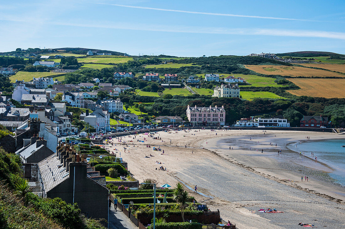 Beach of Port Erin, Isle of Man, crown dependency of the United Kingdom, Europe