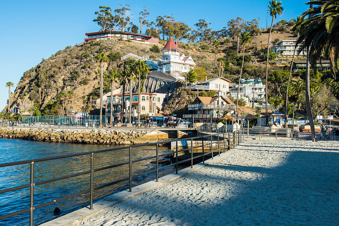 The town of Avalon, Santa Catalina Island, California, United States of America, North America