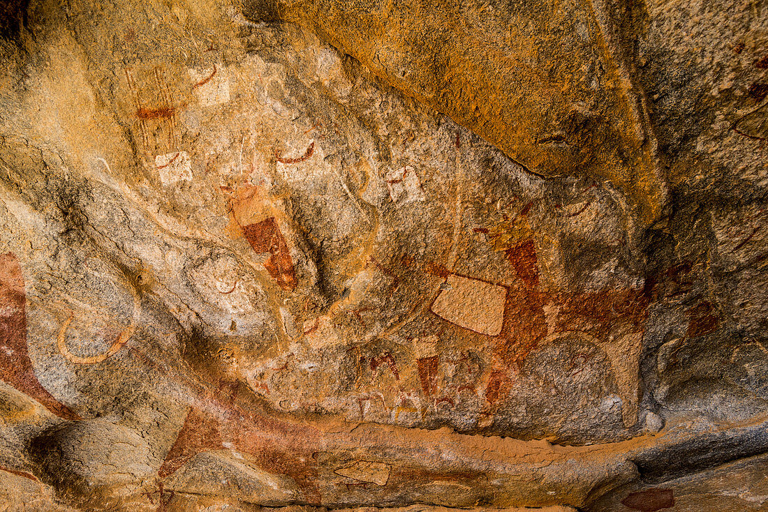 Höhlenmalereien in Lass Geel Höhlen, Somaliland, Somalia, Afrika