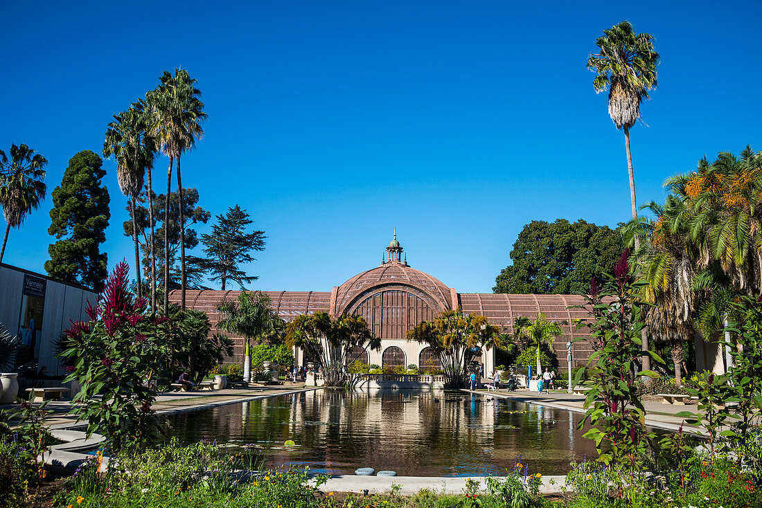 Botanisches Gebäude, Balboa Park, San Diego, Kalifornien, Vereinigte Staaten von Amerika, Nordamerika