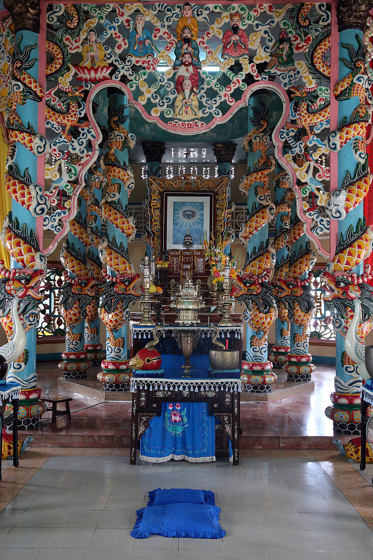 Cao Dai Tempel, Ho Chi Minh Stadt, Vietnam, Indochina, Südostasien, Asien
